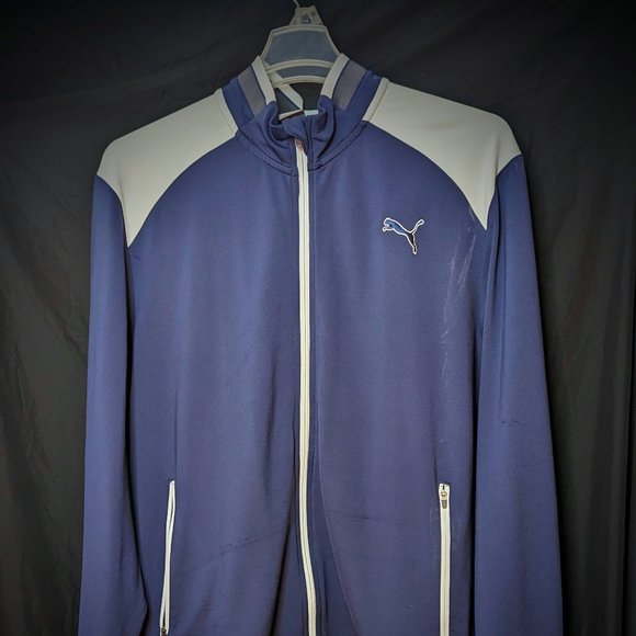 Puma PWRWARM Men's jacket Blue & White XL - Picture 1 of 3